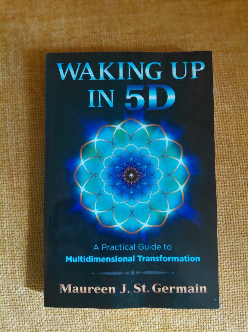 Meditative Blue Geometric Cover Book - 'In 5D'